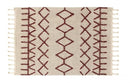 Bereber Burgundy Washable Rug