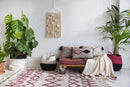 Bereber Burgundy Washable Rug