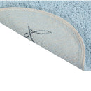 Puffy Dream Blue Washable Rug with Cushion