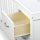 Charlie 4-in-1 Mini Convertible Crib & Changer with Toddler Conversion Kit + Contour Changing Pad