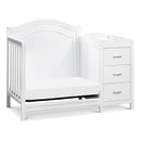 Charlie 4-in-1 Mini Convertible Crib & Changer with Toddler Conversion Kit + Contour Changing Pad