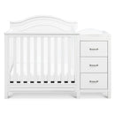 Charlie 4-in-1 Mini Convertible Crib & Changer with Toddler Conversion Kit + Contour Changing Pad